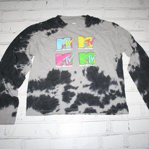 🎶🌈 MTV · Tie-Dye Long Sleeve Tee · Size XS